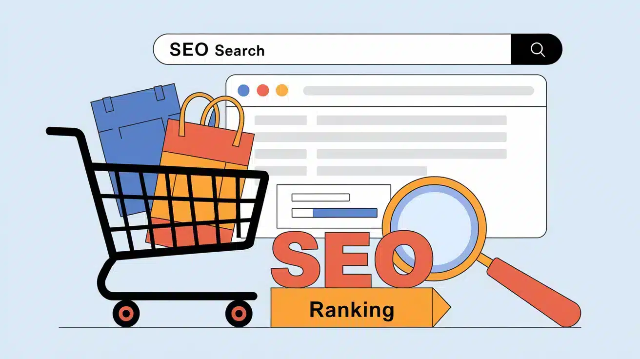 Seo for e-handel: hvordan få nettbutikken din til å rangere høyere 1 Seo for e-handel: hvordan få nettbutikken din til å rangere høyere – illustrasjon