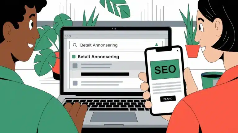 Seo vs. Betalt annonsering: hva gir best resultater på lang sikt? – illustrasjon