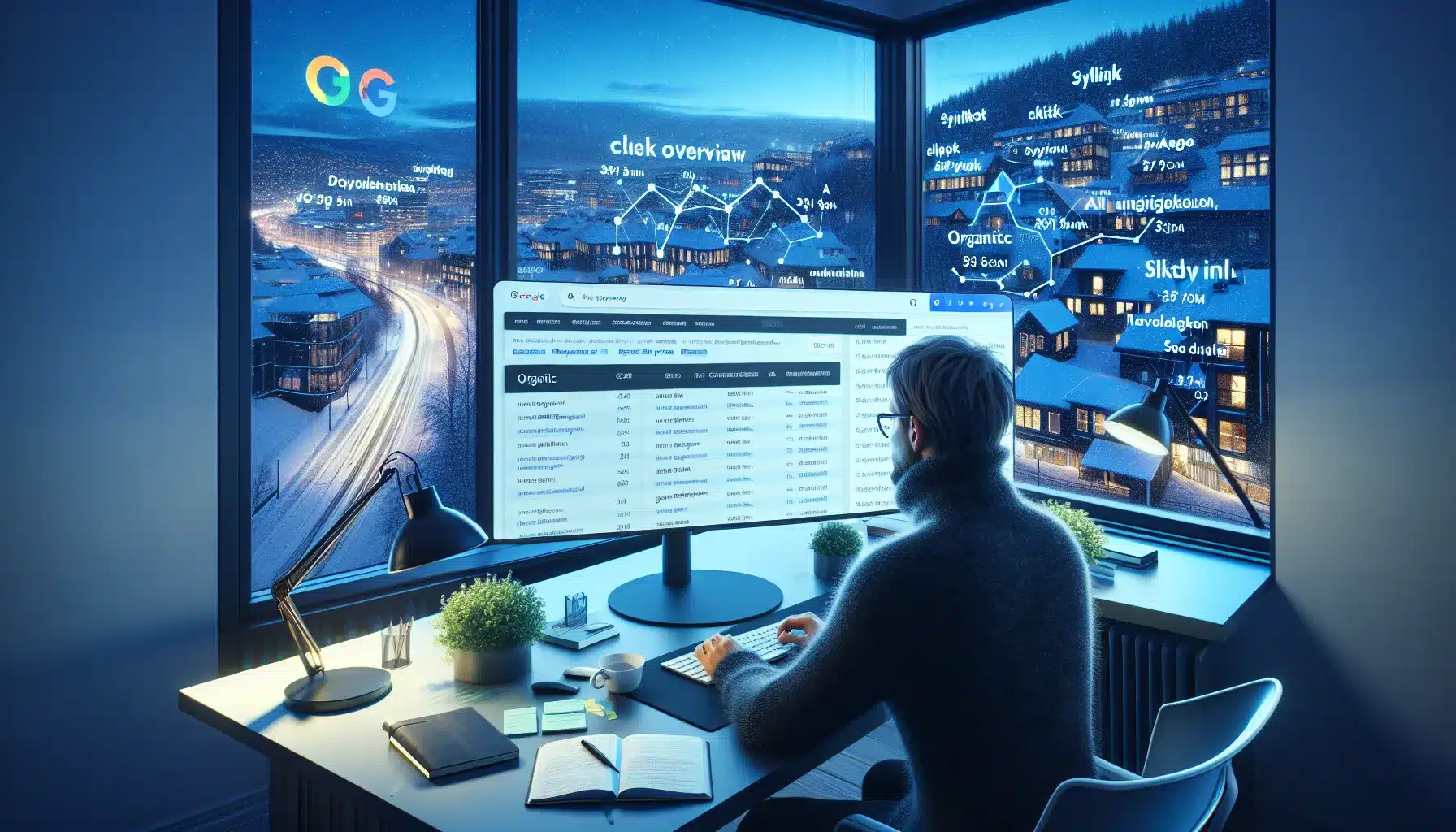 Norwegian seo specialist analyzes google update impact with ai search results and graphs